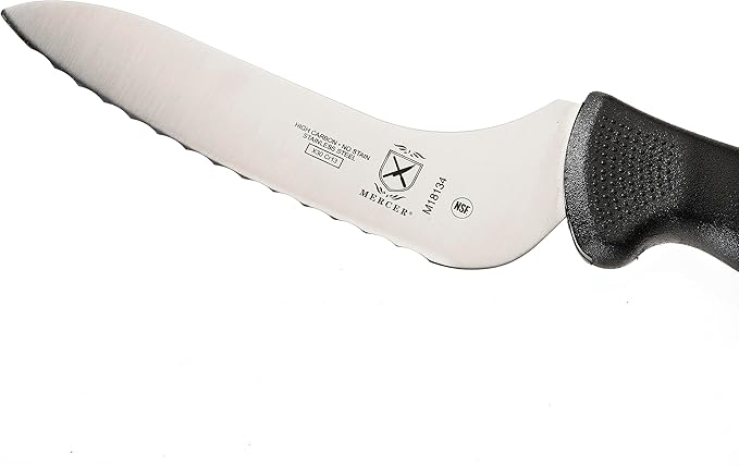 Mercer Culinary M18134BK Bread Knife, 6-Inch, Millennia Black