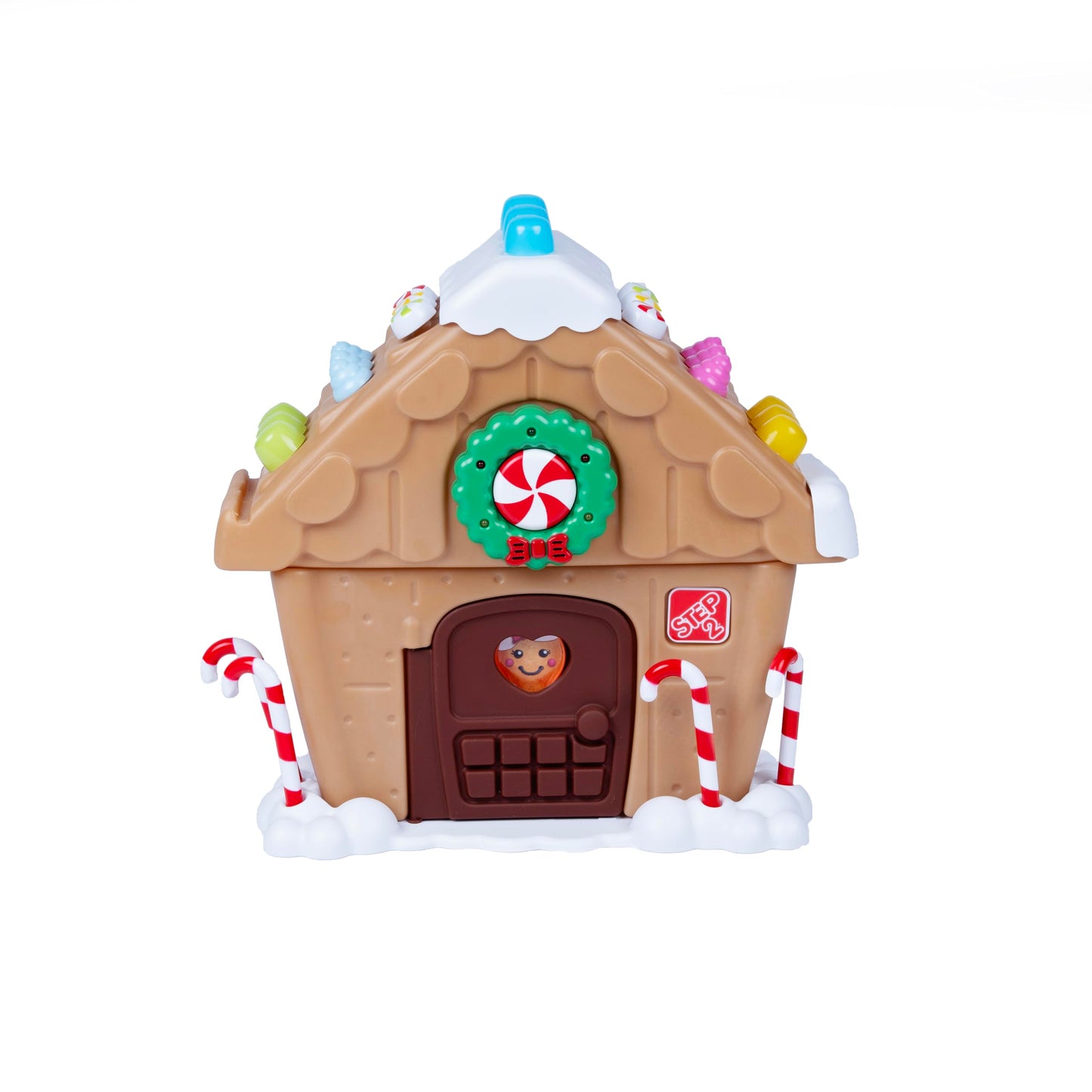 Step2 My First Gingerbread House, Kids Interactive Christmas Holiday Toy, Lights Up and Plays Music, Includes 20 Accessories, For Toddlers 1+ Years Old