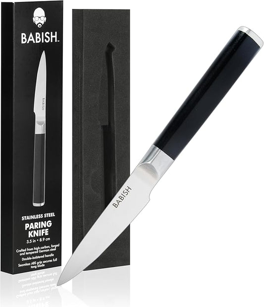 Babish High-Carbon 1.4116 German Steel Cutlery, 3.5 Inch Paring Kitchen Knife