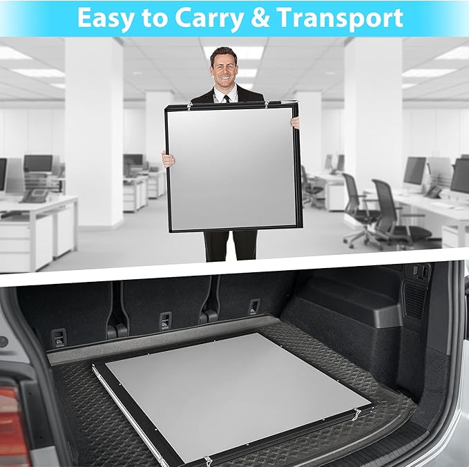 White Board Dry Erase 72x40, Large Magnetic Whiteboard Maxtek Dry Erase Boards for Wall, Aluminum Presentation Wall-Mounted Marker Board with a Long Pen Tray for School, Classroom, Office & Home