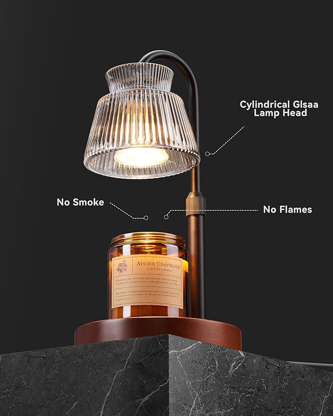 Candle Warmer Lamp with Timer &Dimmable Wax Melt Warmer for Scented Jar Candles, 2 Bulbs,Birthday Gifts for Women House Warming Gifts, Home Decor