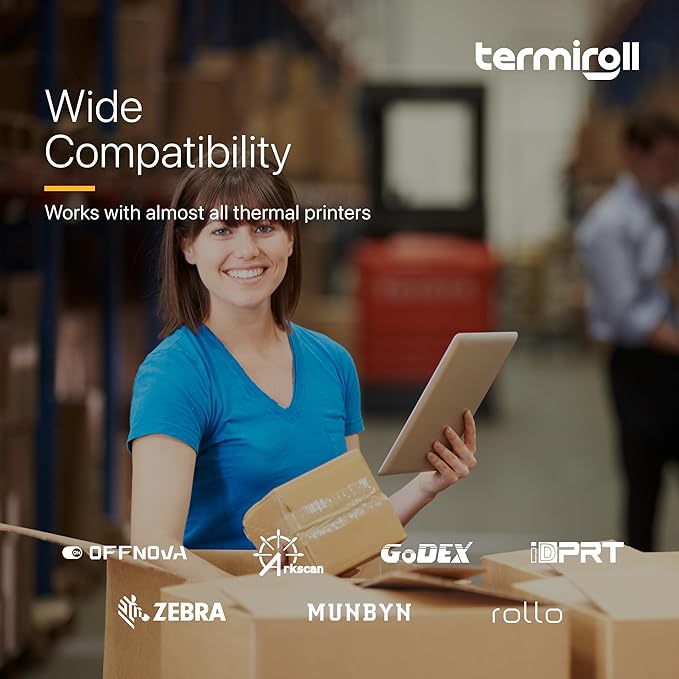 2x1 Thermal Label for Barcodes & Address - Perforated - 1000 Labels/Roll - Compatible with Most Direct Thermal Printers Rollo, Zebra - Strong Adhesive, BPA-Free, Commercial Grade (2"x1", 1000, Count)