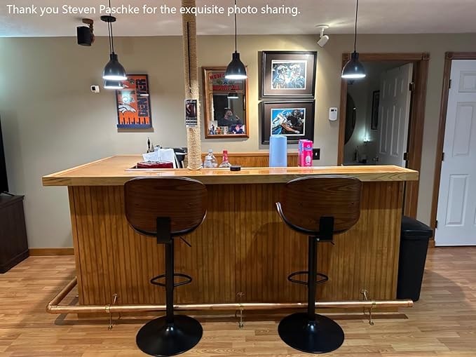 4 Pack 1 Light Industrial Hanging Indoor 6" Mini Kitchen Island Pendant Ceiling Light Fixtures,Black Finish for Bar Dining Room Corridor Living Room