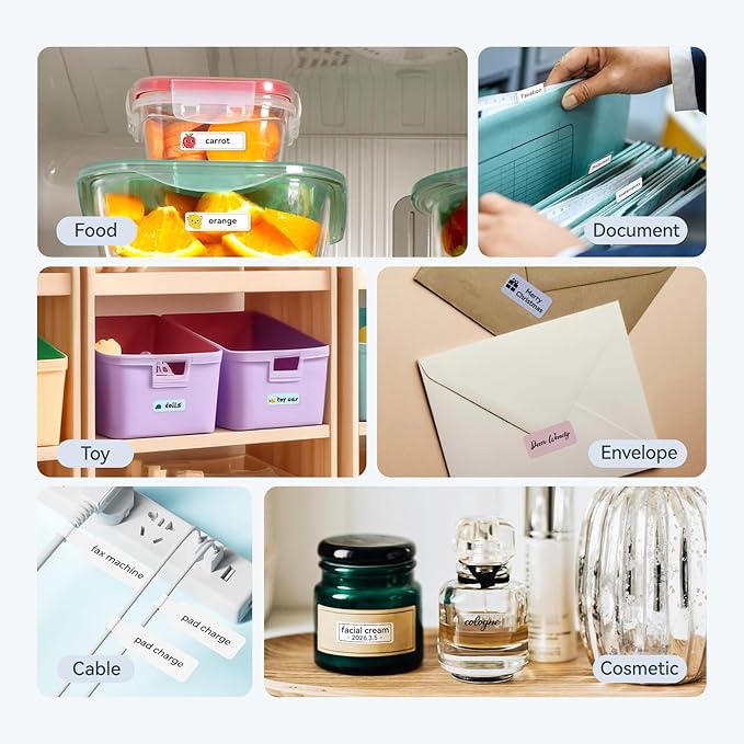 NIIMBOT D110 Upgraded Version Mini Label Maker Machine with Tape, Portable Bluetooth Thermal Printer, Sticker Labeler with Multiple Templates for Office Organization Home Kitchen School, Green