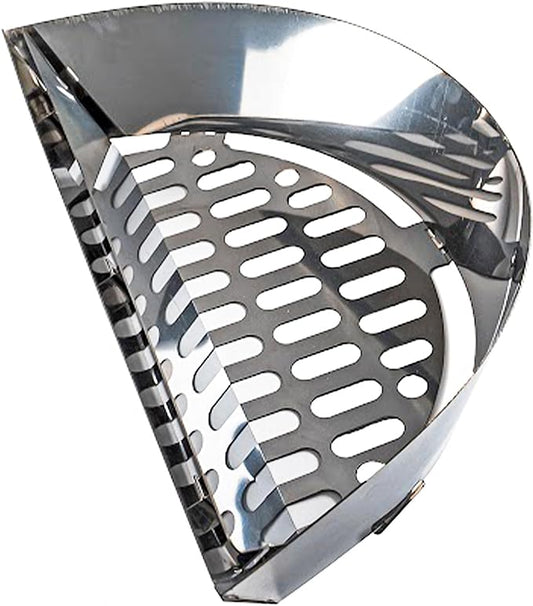 SnS Grills Slow ‘N Sear Charcoal Inserts for Low ‘N Slow & High-Heat Cooking - Patented Stainless Steel Accessories for Kettle Grills - Charcoal Basket 18"