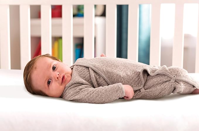 Lullaby Earth Baby Crib Mattress - Lightweight 2-Stage Infant & Toddler Bed - Waterproof, Non-Toxic, Standard Size 52" x 28"
