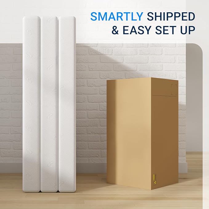 Avenco Folding Mattress, 4 Inch Trifold Mattress, Queen Size Folding Mattress for Indoor, RV/Camper Van, Travel, Camping, Guest Room-Breathable Cover & Non-Slip Bottom