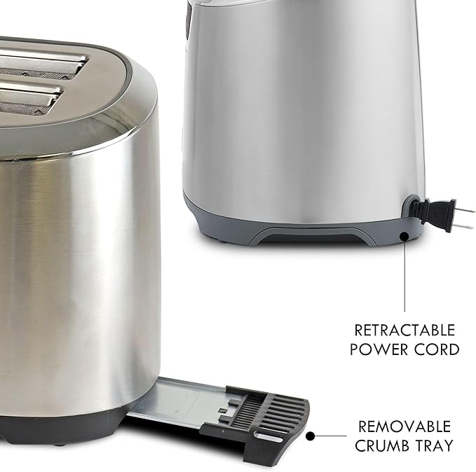 Kenmore Elite 76774 4-Slice Auto-Lift Long Slot Toaster in Stainless Steel