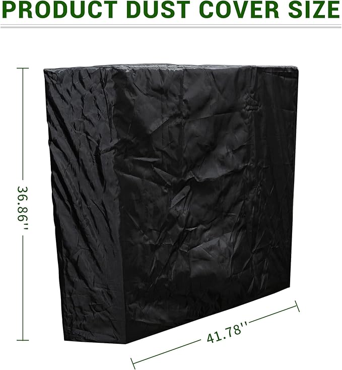 CT Copper Tailor Outdoor Kitchen Corner Cabinet Cover Black, Heavy duty Waterproof 600D Oxford