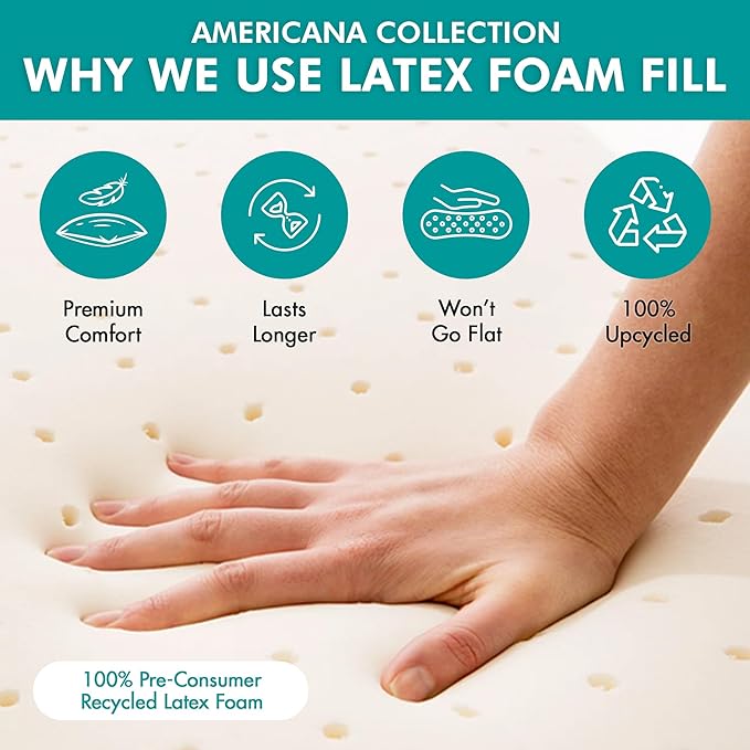 Barnett Home Decor Ticking Stripe Black Dining Chair Pad with Ties - Pack of 2-17" x 15" Size Small Chair Cushion - Latex Foam Fill - Machine Washable, Reversible, 100% Cotton, Made in USA