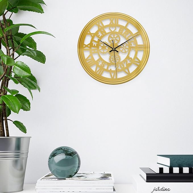 Personalized Name LED Wall Clock, Custom DJ Vinyl Record Hanging Clock with 7 Color Changing, Iron Art Clock, Hanging Decor for Bedroom, Living Room, Home, Office, Housewarming