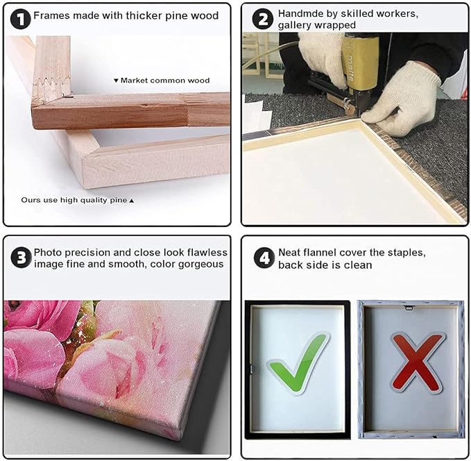 Cortolar Banksy Canvas Wall Art Graffiti Print Painting Abstract Pictures for Living Room Bedroom Bathroom Wall Decor (16"x16"x4-B)