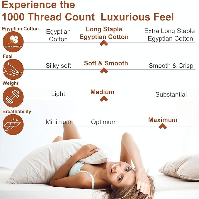 Premium Queen Duvet Cover Set 3 Piece with Zipper & Corner Ties - 100% Egyptian Cotton 1000 Thread Count Luxurious Bedding 1 Duvet Cover 2 Pillow Shams (Queen/Full, Ivory)