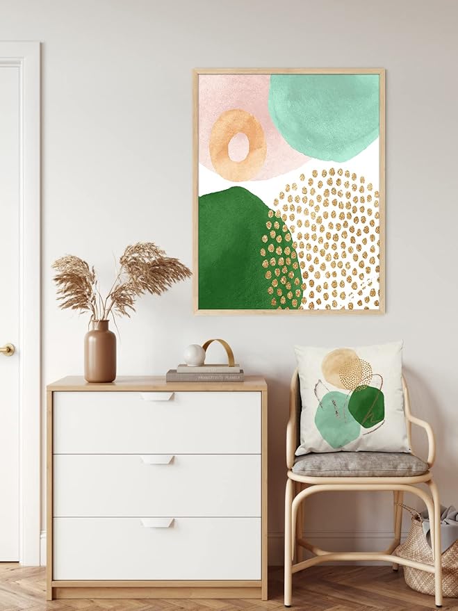 Jartinle Boho Pillow Covers Set of 4 Mid Century Modern Decor Throw Pillows Abstract Geometric Minimalist Pillow Cases for Couch Sofa Home Decorations