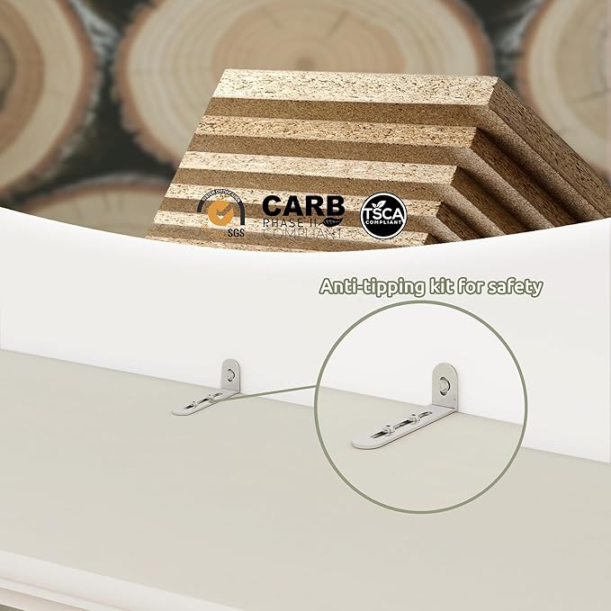 blini 5 Shelf Tall Bookcase with Doors White Bookshelf 31in Wide Display Standing Storage Shelf 72in Tall Wood Book Shelves for Bedroom Living Room Office Library