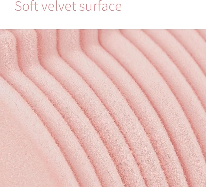 ManGotree Baby Hangers, Childrens Hanger Kids Coat Hangers with Ultra Thin & Non-Slip Design 15 Pack (Light Pink)