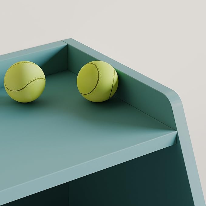 Toy Storage Organizer for Kids, Toy Storage Cabinet with Drawers, Boys and Girls Toy Shelf with Wheels, Toy Organizer Kids Bookshelf with Storage for Nursery, Playroom, Bedroom (Blue)