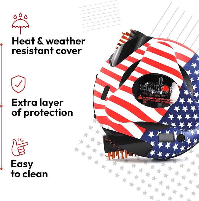 Grillbot Silicone Covers, Ultimate Protection for Your Robotic Grill Cleaner - Durable, Heat & Weather Proof, Easy-to-Use Grillbot Skin