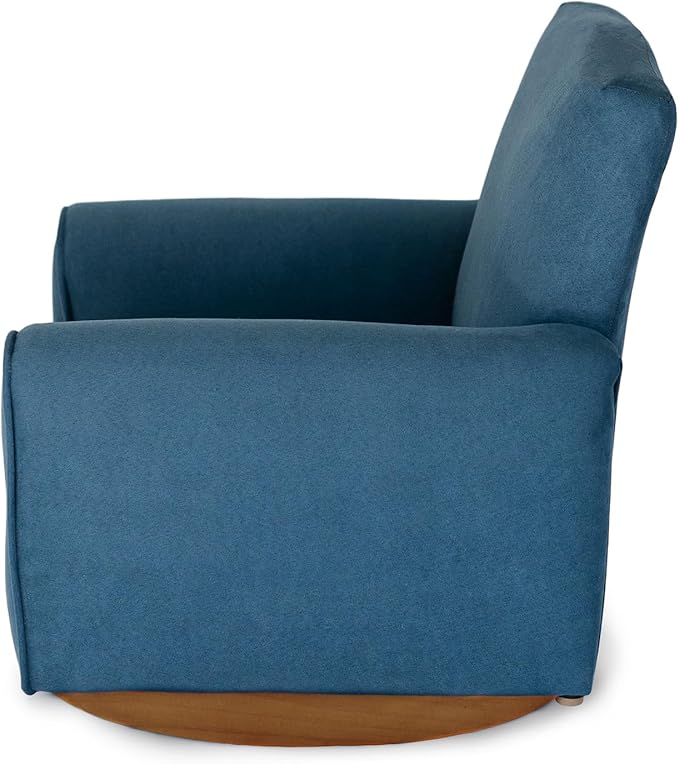 Kid Rocking Chair for Toddlers, Child Chair for Little Kids, Upholstered Toddler Armchair for Children, Comfy and Cute Little Kid Chairs (Rockers, Navy)