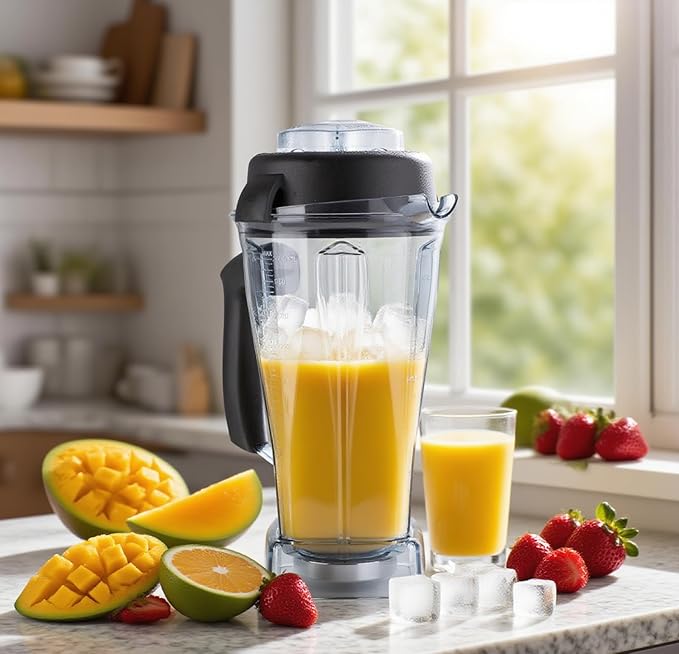 For Vitamix Blender Pitcher 64oz, Upgrade Replacement Pitcher Container Jar Cup for Vitamix 5200 5300 6300 7500 VM0197 VM0101 VM0100 VM0103 E310 Classic Explorian Commercial Professional Series