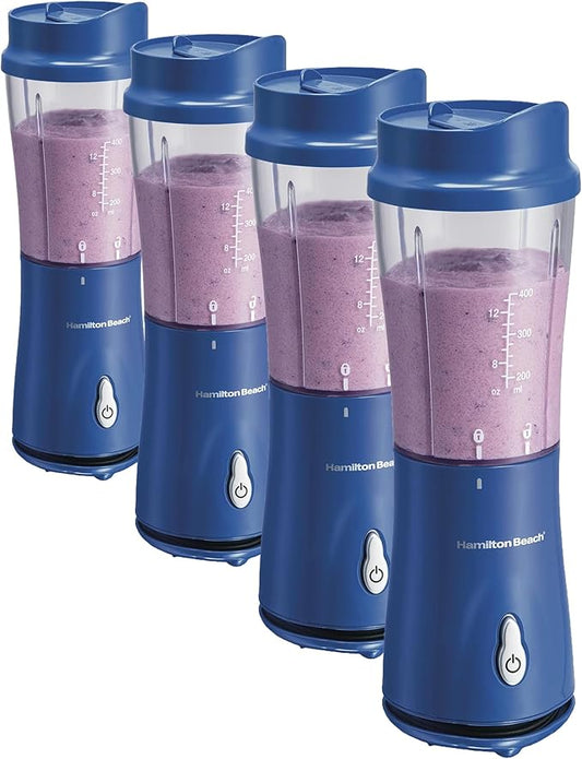 Hamilton Beach Power Elite Wave Action Blender For Smoothies, 40 Oz Glass Jar, 12 Functions Including Puree, Crush Ice, 700 Watts - Black (58148A) (Pack of 4)