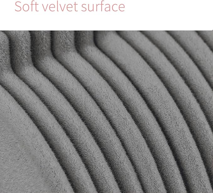 ManGotree Non-Slip Baby Velvet Clothes Hangers, Kids Coat Hangers with Swivel Hook and Notched Shoulders, Hanger for Children, Infant, Toddler Clothes 15 Pack (Grey)