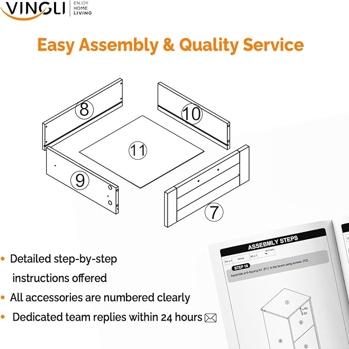 VINGLI 3 Drawer File Cabinet with Lock, Home Office Filing Organizer, for Letter Size File Folder Storage, Modern Farmhouse Style, Wood Vertical Filing Cabinet, Archivador (Rustic White & Brown)