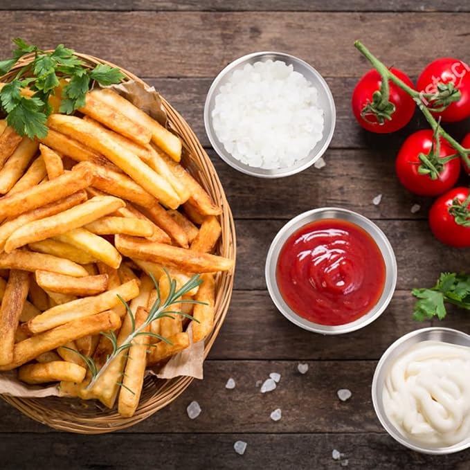 12 Pack 3.2inch Stainless Steel Sauce Dishes Mini Individual Saucers Bowl Round Seasoning Dishes Sushi Dipping Bowl Appetizer Plates, Sliver