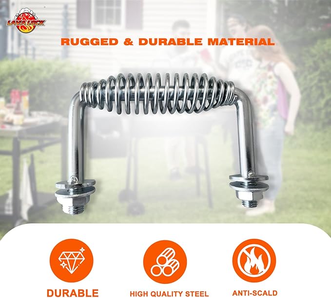 LavaLock 5-3/8" Spring Handle with 1/2" Rod (Spring Handle (Stainless Steel Bolt-On))