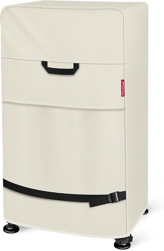 Porch Shield 40 Inch Electric Smoker Cover for Masterbuilt Smoker, Waterproof Heavy Duty Outdoor Smoker Grill Covers 24W x 18D x 40H inch, Beige