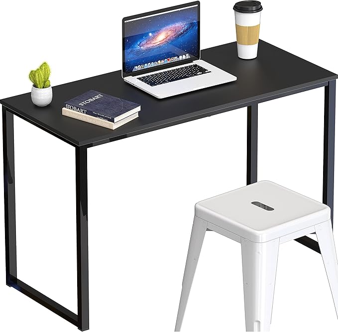 SHW Mission 32-Inch Home Office Computer Desk, Black