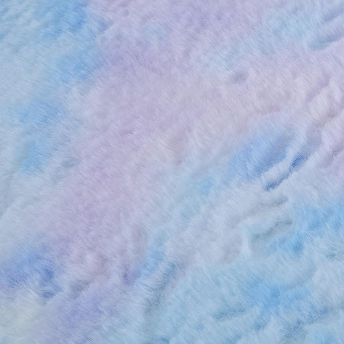 Butterfly Kids Desk & Chair - Adjustable, Swivel, Furry, Blue - Home, Bedroom, School, Dorm