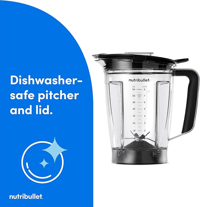 nutribullet SmartSense 5-speed, full-size blender, 1400 Watt- Gunmetal Gray