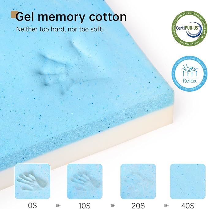 COOLMI 12 Inch King Mattress, Memory Foam Hybrid Mattress in a Box with Independent Spring, Soft and Comfortable Medium Firm, Pressure Relief, CertiPUR-US Certified