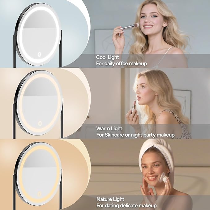 Small Vanity Desk with Mirror for Bedroom: Compact Makeup Table Set with Lights - 31.5 inch White Dresser Vanities with Chair for Girls