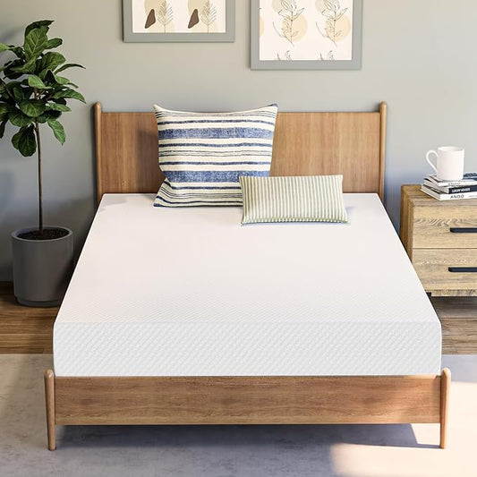 Neo Sleep 8 Inch Twin XL Cooling Gel Memory Foam Mattress Medium Firm CertiPUR-US Certified Foam, Mattress in a Box Enhanced Pressure Relief Removable Soft Cover No Fiberglass (Twin XL, 8 in)