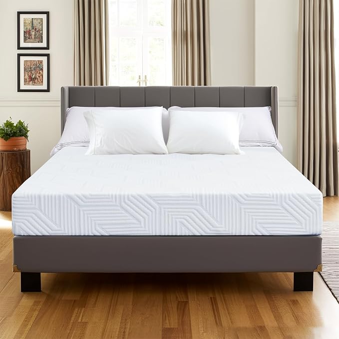 5 Inch Queen Size Mattress, Gel Memory Foam Mattress Queen Mattresses Medium Firm Mattresses for Pressure Relief,Mattress in a Box,CertiPUR-US Certified