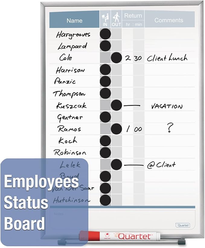 Quartet Matrix Modular Magnetic Whiteboard, 23" x 16", Includes Tray and Marker, Silver Aluminum Frame (M2316)