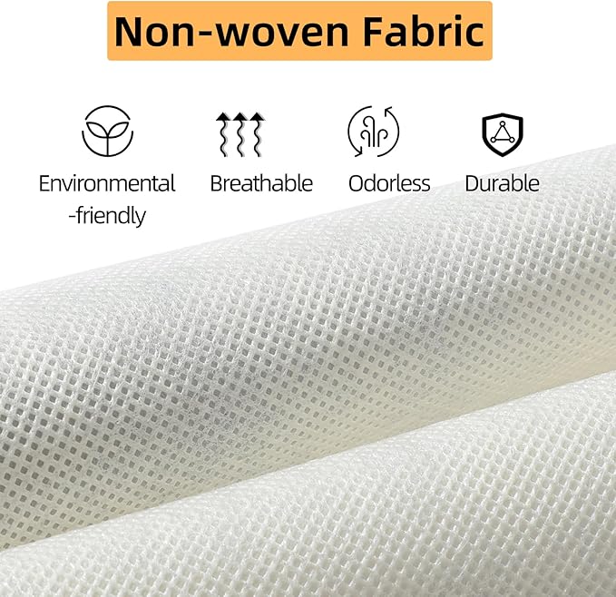 2 Packs Hanging Closet Organizer, 4-Shelf Closet Organizers and Storage with Side Pockets, Collapsible Hanging Shelves for Closet & RV & College Dorm,Beige