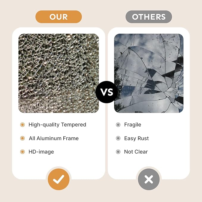 56x18 Hollywood Full Length Mirror with Light, 17 Dimmable Bulbs & 3 Color Smart Touch Control, Distortion Free, Tempered Glass & Shatter Proof Film, Safe Full Body Mirrors with Stand