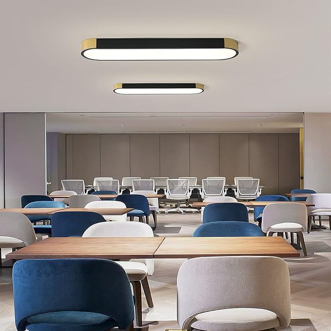 Tioolo Dimmable LED Ceiling Lights Modern Acrylic Linear LED Ceiling Lamp 2.3FT Semi Flush Mount Wraparound Shape Lighting Fixture with Remote Control for Kitchen Dining Living Room (36W/3000-6500K)