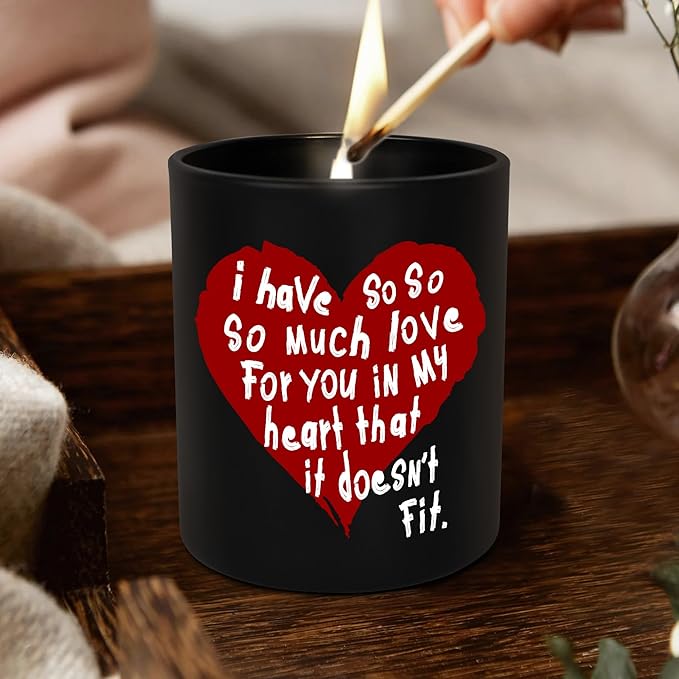 OASSIE Anniversary Wedding Gifts for Him - Long Lasting Vanilla Lavender Candles 10 oz - Birthday Gifts for Couple Him Her Boyfriend Girlfriend Husband Wife, Birthday Presents for Men Women