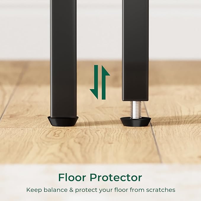 Huuger L Shaped Desk, 63 Inches Computer Desk with Reversible Storage Shelves, Gaming Corner Home Office Writing Study, Metal Frame, Black