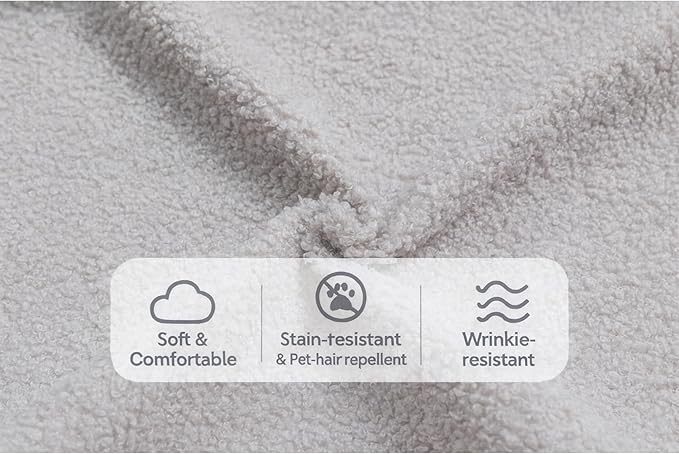 KEIKI L-Shape Cloud Sectional Sofa, 96” Modern Modular Boneless Couch with Left Chaise Lounge, Upholstered Couches for Living Room Bedroom, Light Grey