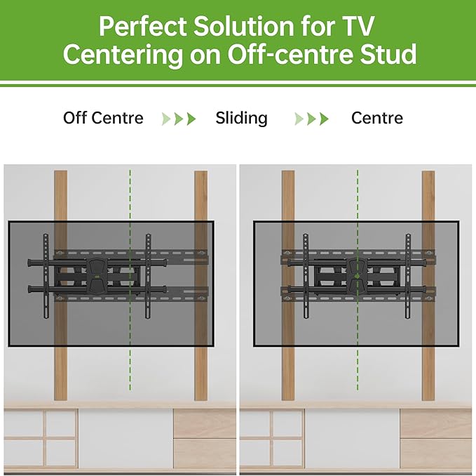 USX MOUNT TV Mount Extension Bracket for Televison Wall Plate, Fitting 16-24 inch Wood Stud and Easy for TV Centering, Max Loading Capacity 154LBS, XAS702