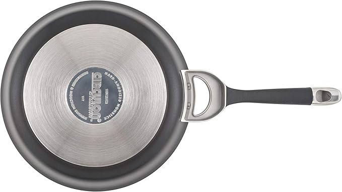 Circulon Symmetry Hard Anodized Nonstick Frying Pan Set / Skillet Set - 10 Inch and 12 Inch, Black