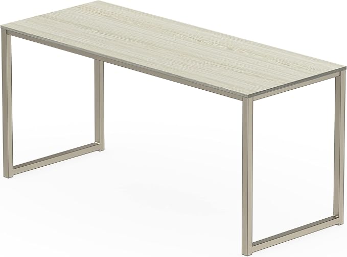 SHW Mission 55-Inch Home Office Computer Desk, Maple