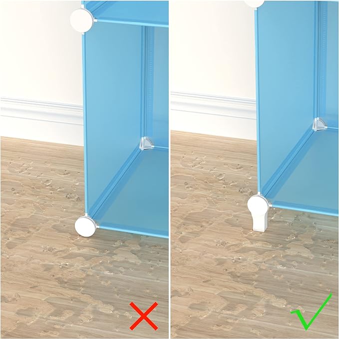 HOMIDEC Closet Organizer, 12-Cube Closet Organizers and Storage, Cube Storage Organizer for Kids, Closet, Bedroom, Bathroom, Office, Blue