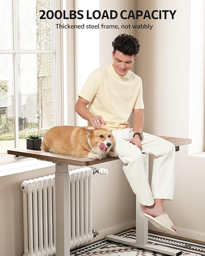 SIAGO Electric Standing Desk Adjustable - 63 x 24 Inch Sit Stand up Desk with Cable Management - 3 Memory Preset Adjustable Height Table