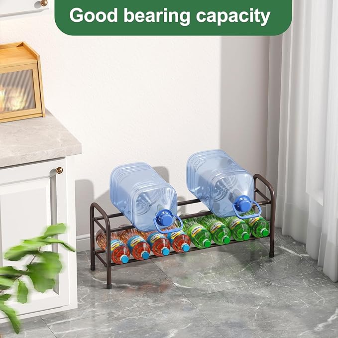 Expandable Shoe Rack, 2-Tier Shoe Shelf for Closet, Adjustable Length Shoe Shelf Storage Organizer, Standing Shoe Rack for Entryway